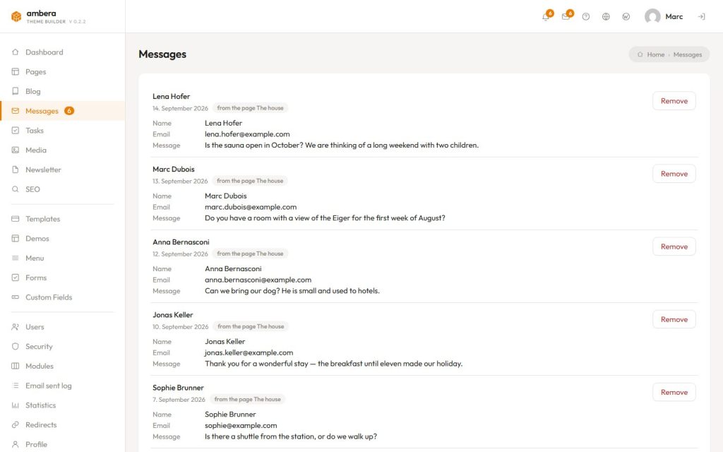 Messages